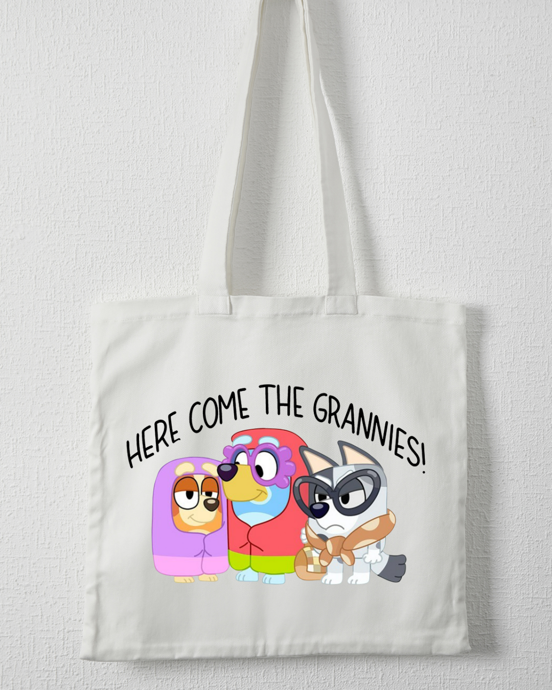 "Here Come The Grannies" Canvas Tote Bag