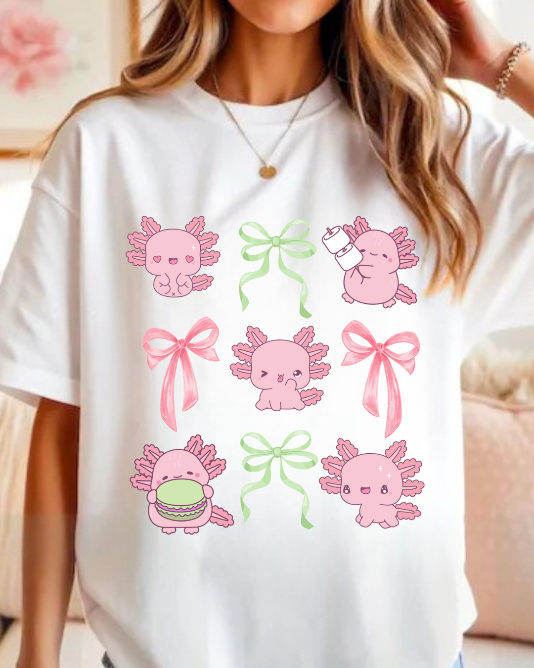 Coquette Axolotl Cutie T-Shirt