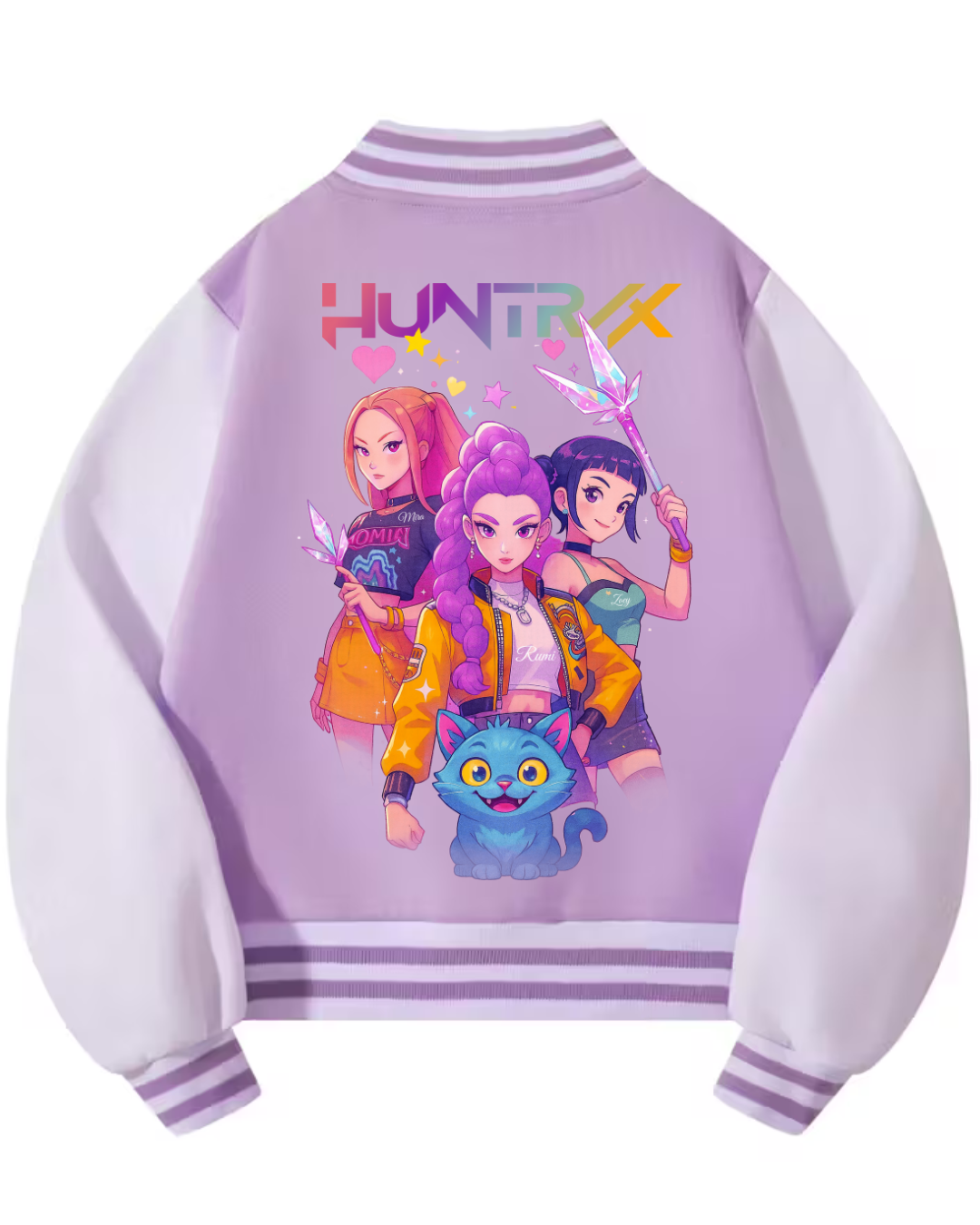 Girl's Huntrix Purple Varsity Sweater