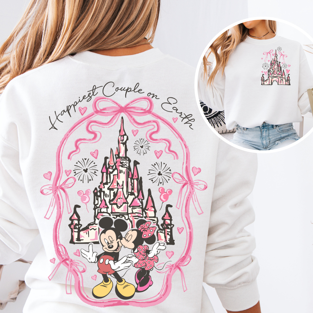 Happiest Couple On Earth Crewneck Sweater