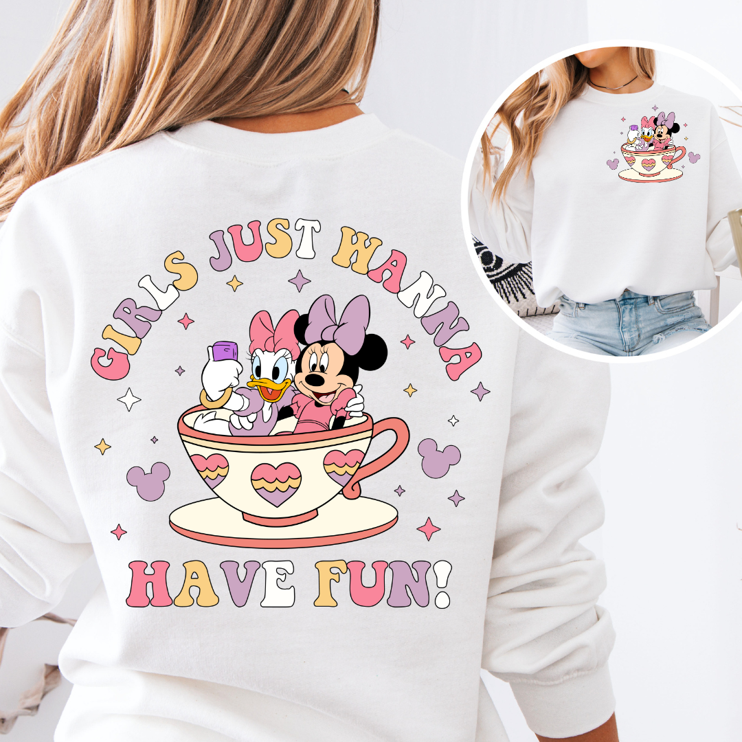 Girls Just Wanna Have Fun Crewneck Sweater