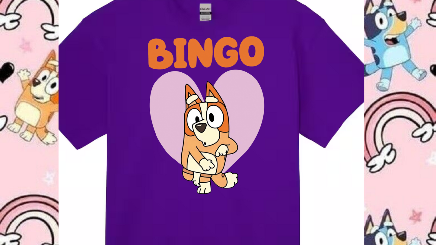 Kids "I Love Bingo" Style T-Shirt