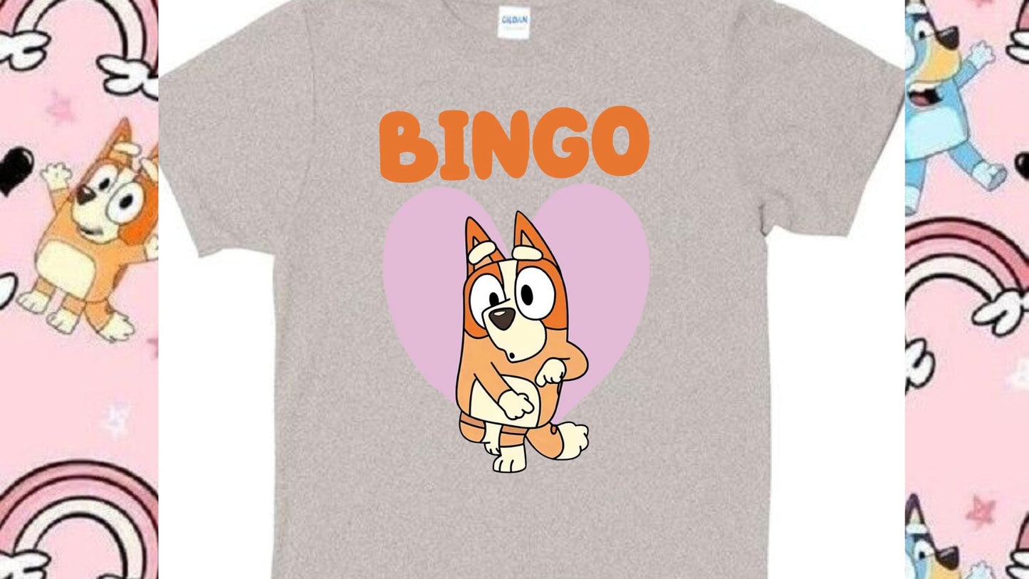 Kids "I Love Bingo" Style T-Shirt