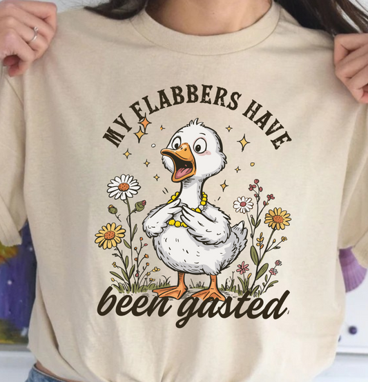 "My Flabbers Have Been Gasted" Adult T-Shirt