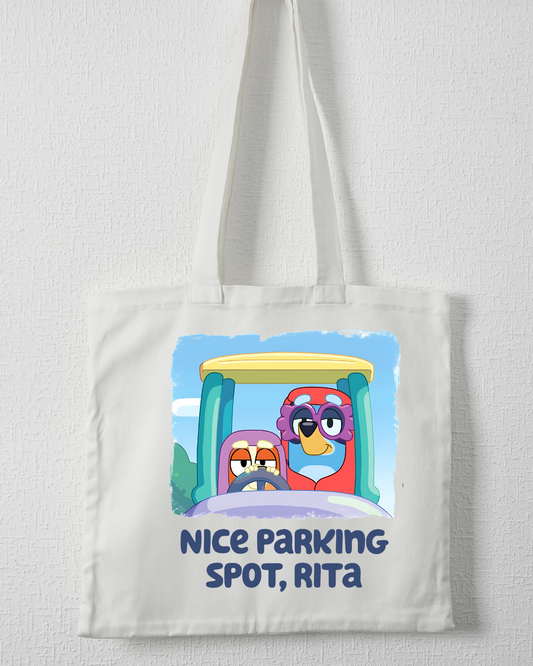 "Nice Parking Spot" Canvas Tote Bag