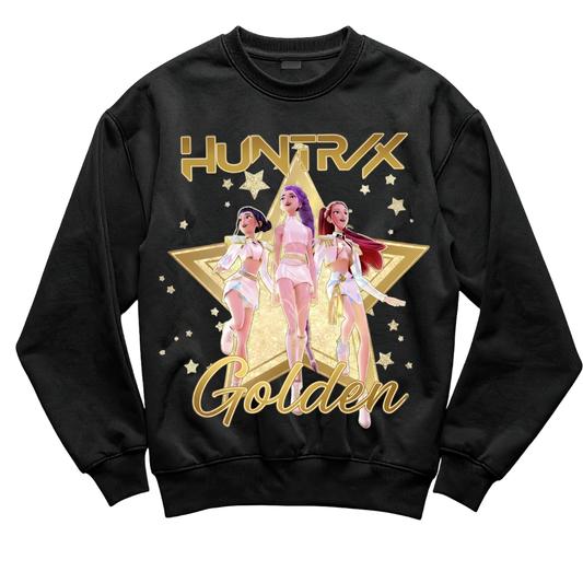 K-Pop Demon Hunters Golden Crewneck Sweater- Youth